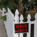 fence with a beware of dog sign Dog Bites Can Cause Serious